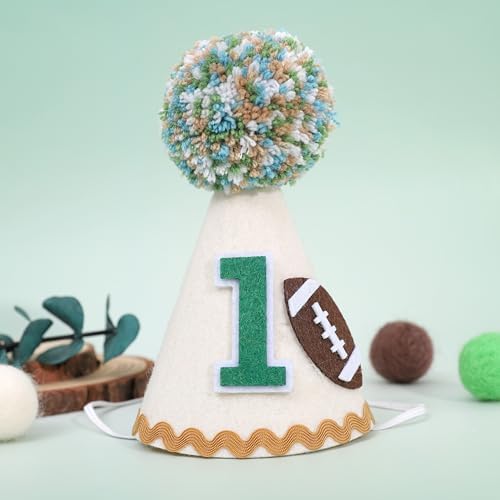 1st Birthday Football Party Hat for Boys