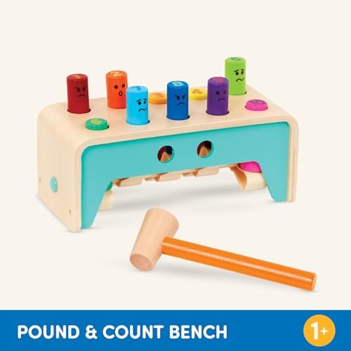 Battat Wooden Hammer Toy for Toddlers 1 Year 1