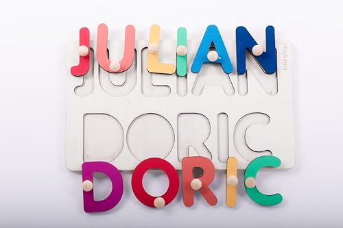 Customized Name Puzzle for Toddlers Wooden Busy Board