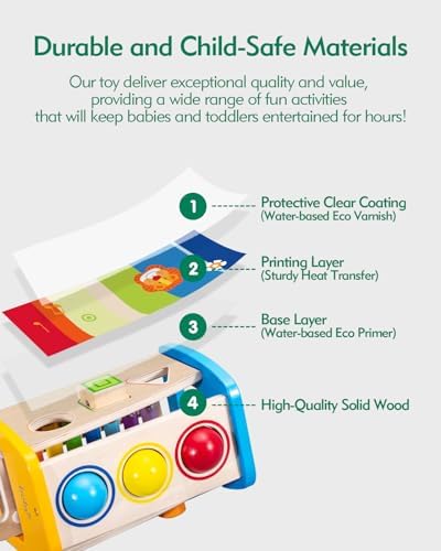 4-in-1 Hammering Toy Set for Toddlers 1-3 Years