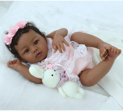 KSBD Reborn Baby Doll 18-Inch Black Girl