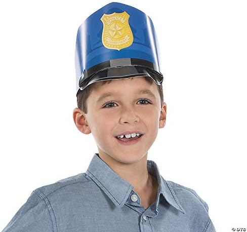 Fun Express Police Hats for Kids Set of 12