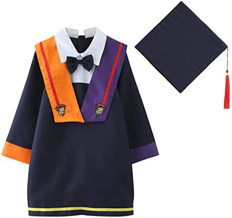 Toddler Cap and Gown Graduation Outfit 2pcs Set