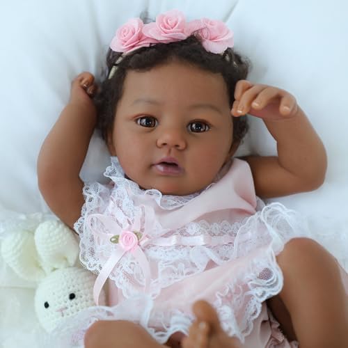 KSBD Reborn Baby Doll 18-Inch Black Girl