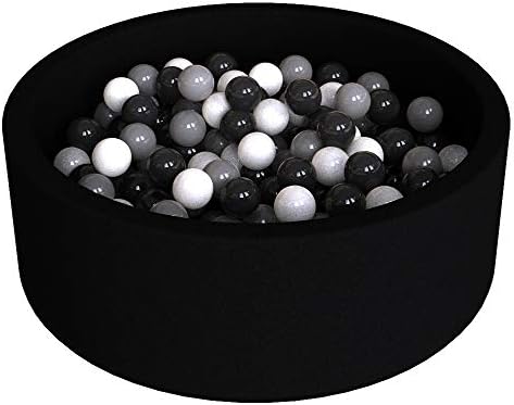 Wonder Space Deluxe Kids Round Ball Pit - Black