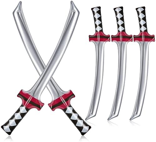 Whaline Inflatable Ninja Samurai Sword Toy Set