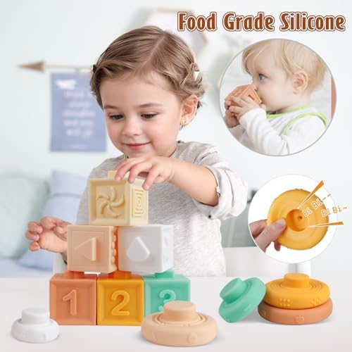 Wooden Musical Instruments Set for Toddlers 1-3 Years