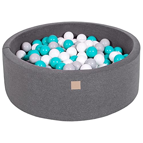 MEOWBABY Foam Ball Pit 35 x 115 in with 200 Balls
