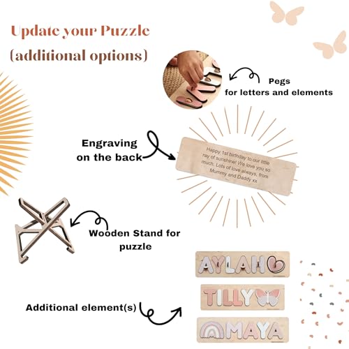 Personalized Baby Name Puzzle With Pegs