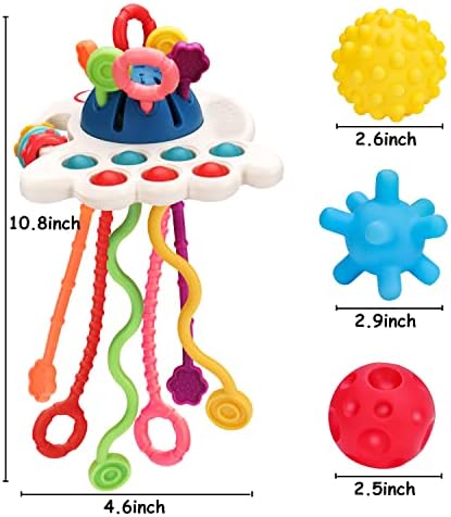 Montessori Pull String Toy for Babies 0-18 Months