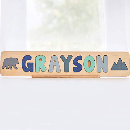 Personalized Wooden Name Puzzle for Kids USA Made