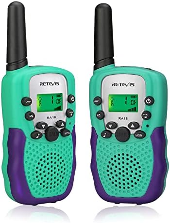 Retevis RA18 Walkie Talkie Set for Kids 6-12 Years Old Green