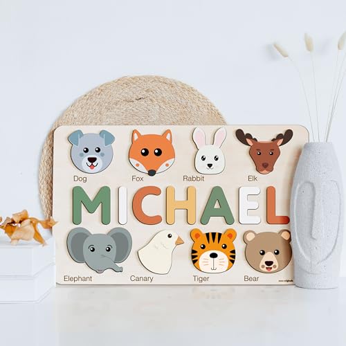 Zuzu Puzzle - Custom Handmade Wooden Name Puzzle for Toddlers