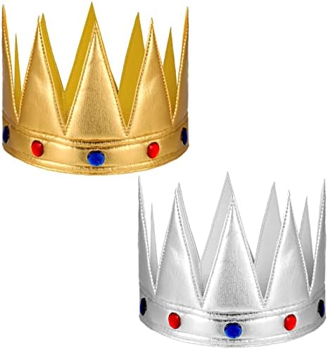 Bencailor King Crown Kids 2 Pcs Adjustable Hat Set