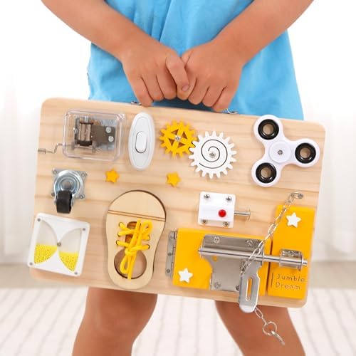 Jumble Dream Wooden Busy Board for Toddlers