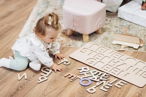 Wooden Three-Name Puzzle for Kids Personalized