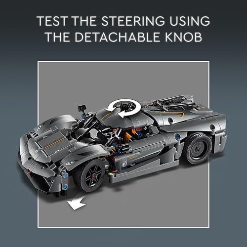 LEGO Technic Koenigsegg Jesko Absolut Grey Hypercar - 42173