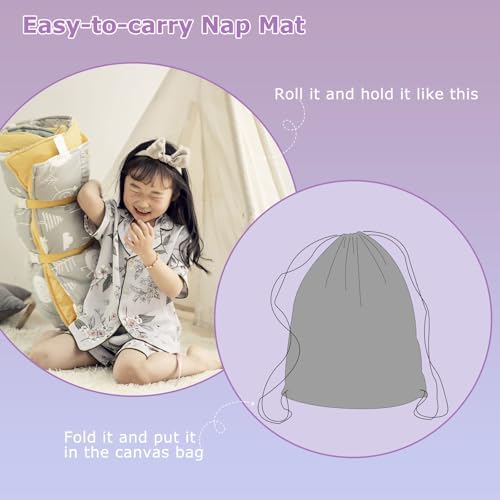 Hi Sprout Toddler Nap Mat with Pillow and Blanket 1
