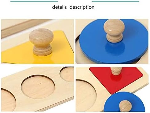 Adena Montessori Jumbo Knob Shape Puzzle for Toddlers 1-3