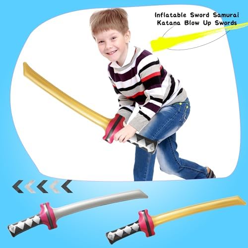 Cotiny 24 Pack Inflatable Ninja Swords for Kids Adults