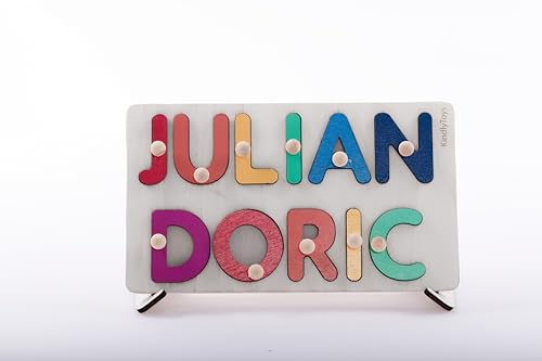 Customized Name Puzzle for Toddlers Wooden Busy Board