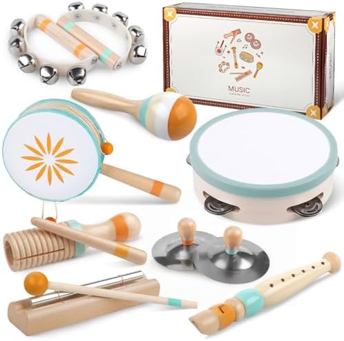 Aliex 8 in 1 Montessori Musical Toy for Toddlers 1-3