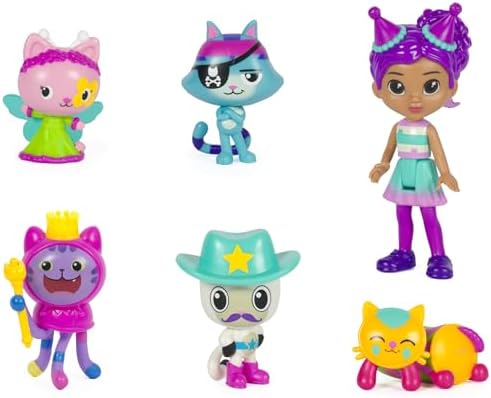Gabbys Dollhouse Celebration Figures 5-Pack with Surprise Toys
