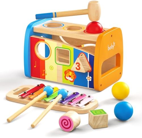 4-in-1 Hammering Toy Set for Toddlers 1-3 Years
