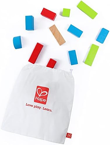 Hape Maple Wood Stacking Blocks Educational Toy Set for Toddlers