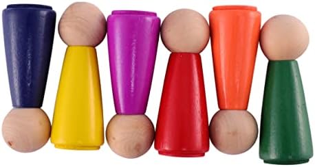 Gogogmee 6pcs Wooden DIY Puppet Kit for Kids