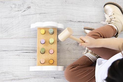 Pearhead Montessori Hammer Bench Toy for Ages 1