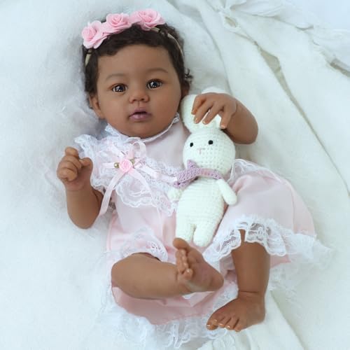 KSBD Reborn Baby Doll 18-Inch Black Girl