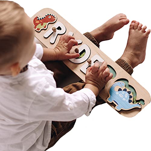 Personalized Wooden Name Puzzle for Kids 1-3 Years Old