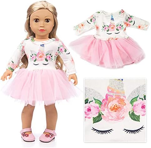 ZQDOLL 19 Pcs 18 Inch Doll Clothes Accessories