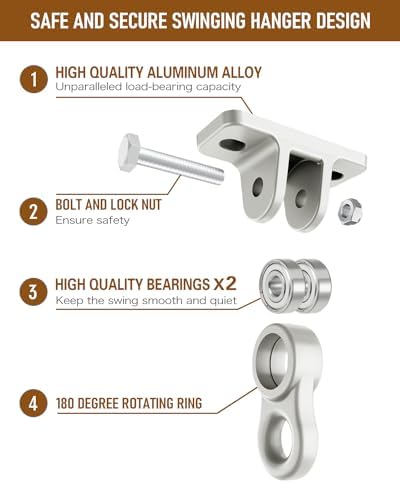 HUPBIPY 3500lb Porch Swing Hanger Kit 2 Pack