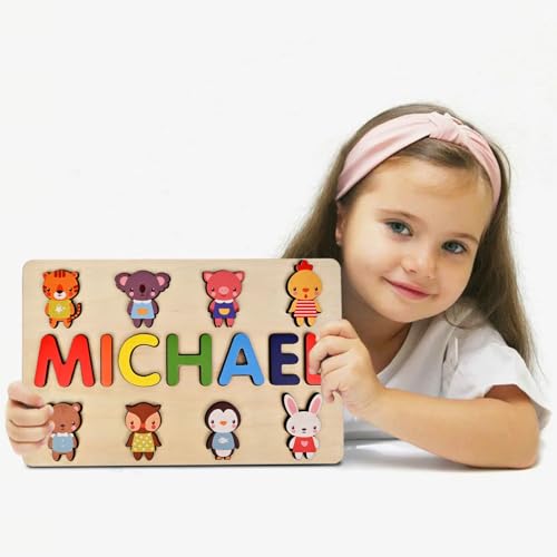 Personalized Wooden Name Puzzles for Kids