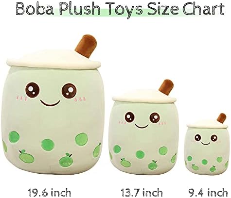 Cute Boba Plushie Pillow with Milk Tea Cup Design