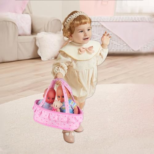Young Buds Baby Doll Cradle Bassinet Portable Carrier