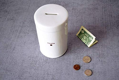 Personalized Bar Mitzvah Gift Bank with Name and Star of David
