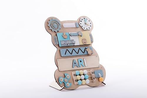 Customized Name Puzzle for Toddlers Educational Wooden Busy Board