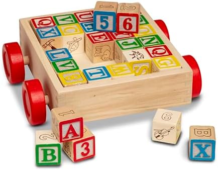 Melissa Doug Classic ABC Wooden Block Set
