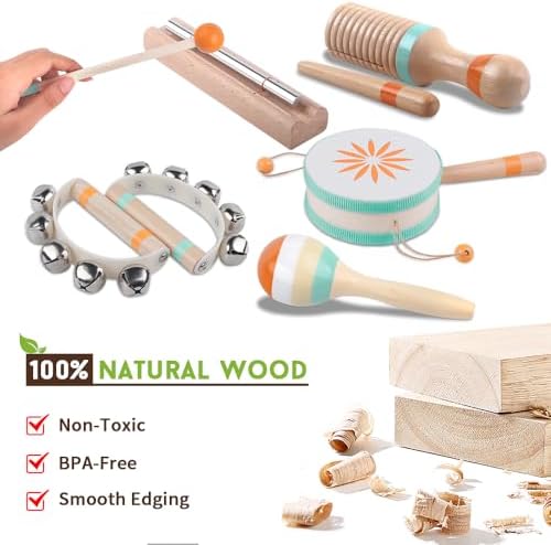 Aliex 8 in 1 Montessori Musical Toy for Toddlers 1-3