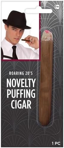 Brown Fake Puff Cigar - 45 Durable Realistic Costume Accessory