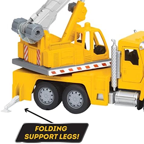 DRIVEN by Battat Micro Crane Truck Yellow 1