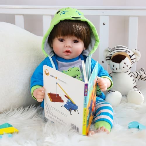 CHAREX Reborn Baby Boy 18 Inch Lifelike Cuddle Doll