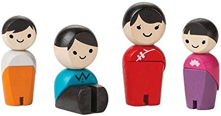 PlanToys Wooden Family Playset 4 Pieces