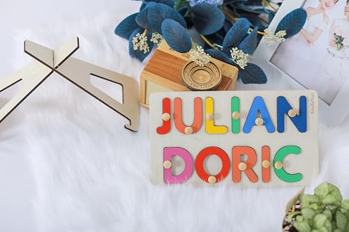 Customized Name Puzzle for Toddlers Wooden Busy Board