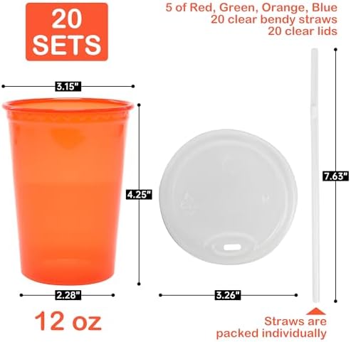 L LIKED 12 Oz Kids Sippy Cups Assorted 20 Count