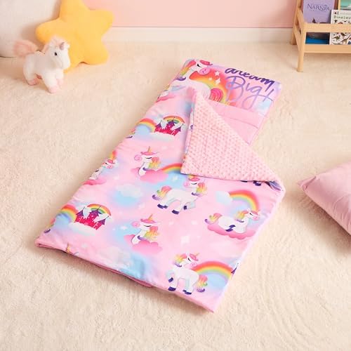 Joiedomi Toddler Nap Mat with Pillow and Blanket 55x30 Inch
