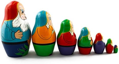 Matryoshka Russian Nesting Dolls Seven Dwarfs Set
